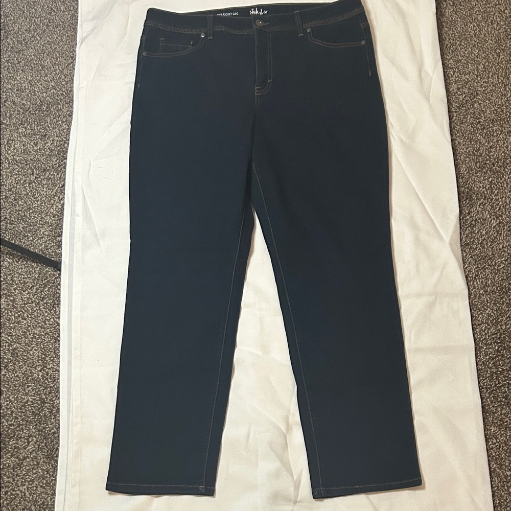 Gloria Vanderbilt Style & co Navy Straight Leg Jeans